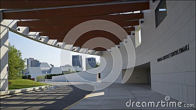 Building exterior with contemporary design Editorial Stock Photo