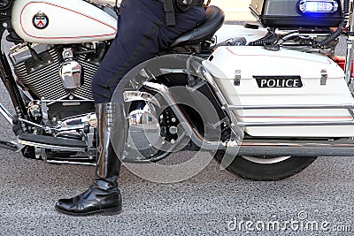 Toronto Police Motorbike Editorial Stock Photo