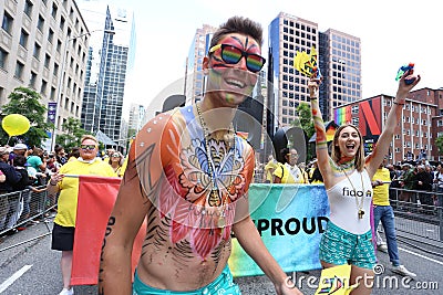 2018 TORONTO PRIDE PARADE. Editorial Stock Photo