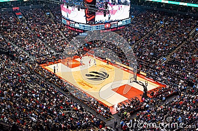 Toronto Raptors home court Editorial Stock Photo