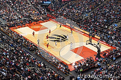 Toronto Raptors home court Editorial Stock Photo