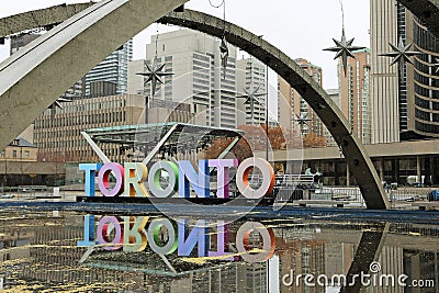 Toronto sign Editorial Stock Photo