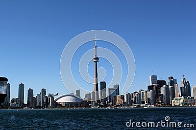 Toronto Skyline: CN Tower Editorial Stock Photo