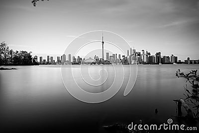 Toronto skyline at dusk Stock Photo