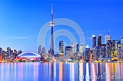 Toronto skyline in Ontario, Canada. Stock Photo