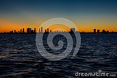 Toronto Skyline at sunset. Stock Photo