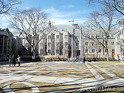 Toronto University Trinity College courtyard 2010 Editorial Stock Photo