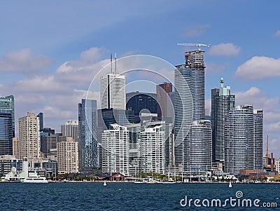 Toronto waterfront Editorial Stock Photo