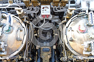 Torpedo room section of TCG Canakkale (S-341) Editorial Stock Photo