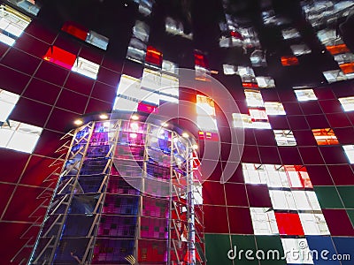 Torre Agbar in Barcelona Editorial Stock Photo