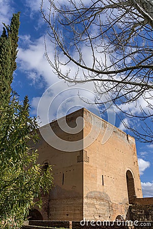 Torre del agua in Alhambra Stock Photo