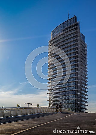 Torre del Agua in Zaragoza Expo park Editorial Stock Photo