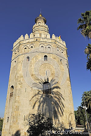 Torre del Oro (Gold Tower), Seville, Spain Stock Photo