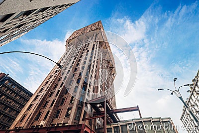 Torre Velasca skyscraper - Milan, Italy Editorial Stock Photo