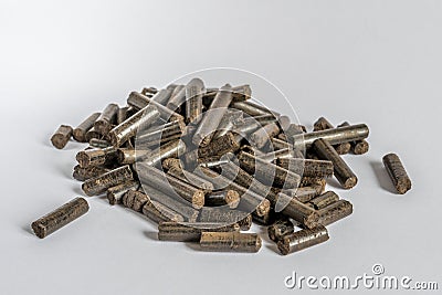 Torrefied Wood Pellets Stock Photo