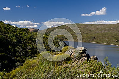 Torrejon Tietar reservoir. Stock Photo