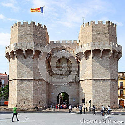 Torres de Serranos Editorial Stock Photo