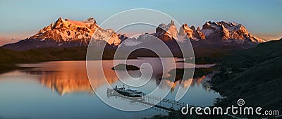 Torres del Paine National Park - Patagonia - Chile Stock Photo
