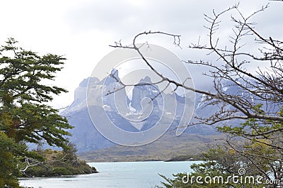 Torres del Paine -Patagonia -Chile National Park Stock Photo