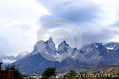 Torres del Paine -Patagonia -Chile National Park Stock Photo