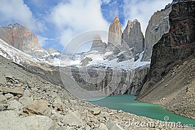 Torres del Payne, Chile. Stock Photo