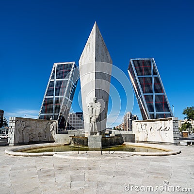 Torres Kio in Madrid Editorial Stock Photo