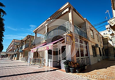 Tobacco store in Torrevieja city. Spain Editorial Stock Photo