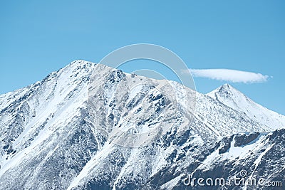 Torreys and Grays Mountain Summit near Idaho Springs Colorado Stock Photo