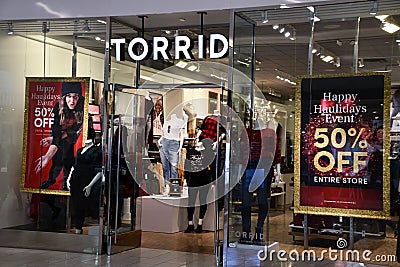 Torrid store at The Florida Mall in Orlando, Florida Editorial Stock Photo