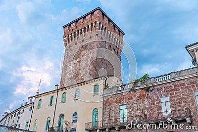 Torrione di Porta Castello in Italian town Vicenza Stock Photo