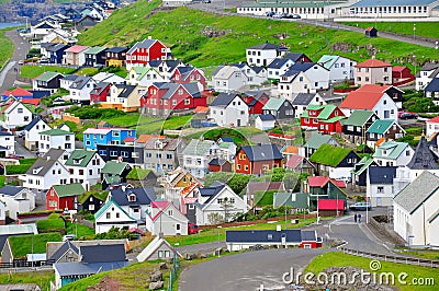 Torshavn city, Faroe Islands Editorial Stock Photo