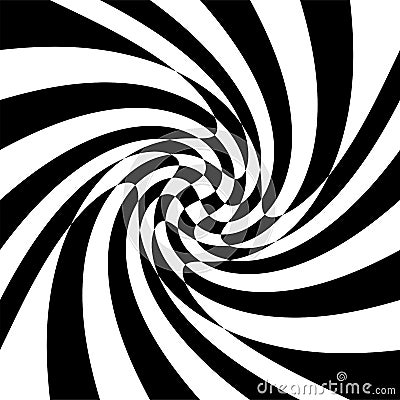 Torsion, rotary deform.gyration, revolve element.tweak converging checker, chequered pattern / background. centrifuge, spin Vector Illustration