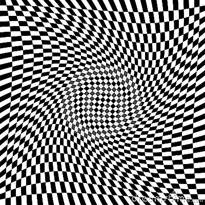 Torsion, rotary deform.gyration, revolve element.tweak converging checker, chequered pattern / background. centrifuge, spin Vector Illustration