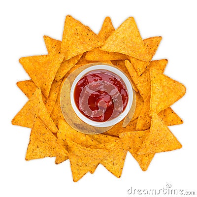 Tortilla chips sun Stock Photo