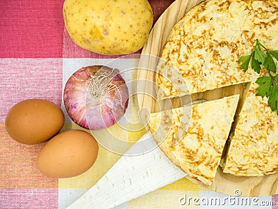 Tortilla de patatas Stock Photo