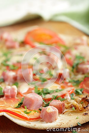 Tortilla pizza Stock Photo
