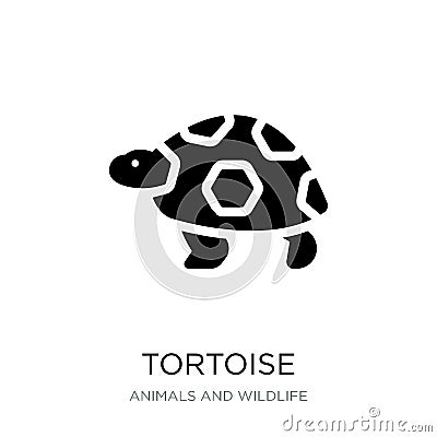 tortoise icon in trendy design style. tortoise icon isolated on white background. tortoise vector icon simple and modern flat Vector Illustration