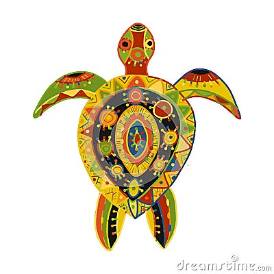 Tortoise ornate for your design Vector Illustration