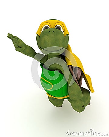 Tortoise superhero Stock Photo