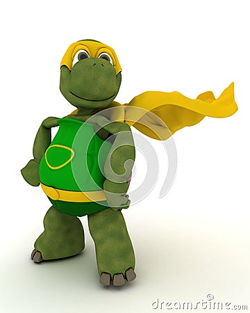 Tortoise superhero Stock Photo