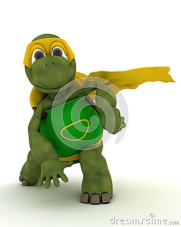 Tortoise superhero Stock Photo