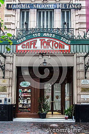 Tortoni Cafe Buenos Aires Argentina Editorial Stock Photo