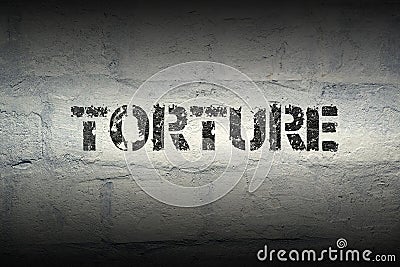 Torture word gr Stock Photo