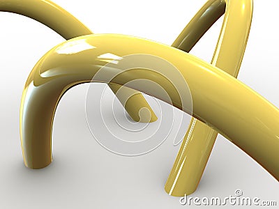 Torus knot. Stock Photo