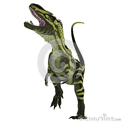 Torvosaurus Dinosaur on White Stock Photo