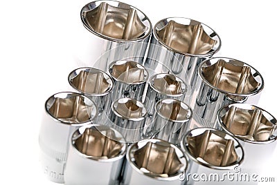 Torx socket set Stock Photo