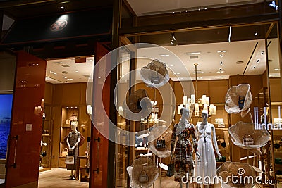 Tory Burch store at The Shops and Restaurants at Hudson Yards in Manhattan, New York City Editorial Stock Photo