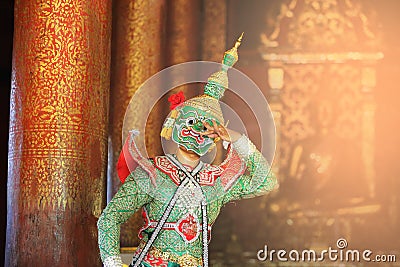 Tosakan Ravana , Ramayana Epic Stock Photo