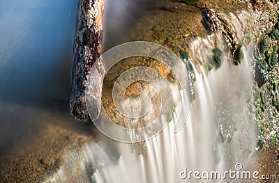 The Toss river waterfalls in Winterthur, Switzerland Stock Photo