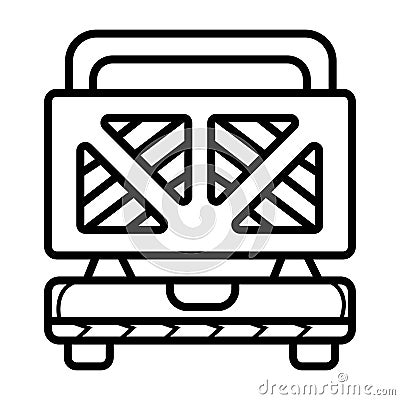 Toster vector icon Vector Illustration